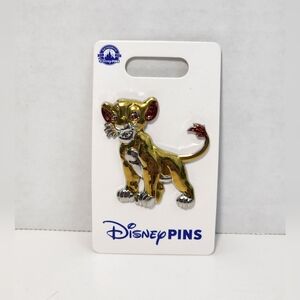 Disney Parks 2024 Sculpted Metallic Collection Official Trading Pin SIMBA - New
